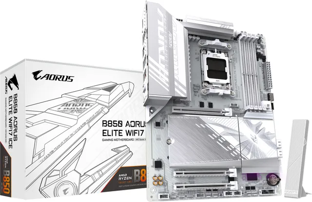 Placa de baza Gigabyte B850 Aorus Elite WIFI7 ICE, Socket AM5, DDR5, ATX