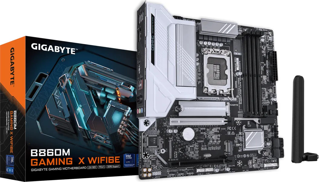Placa de baza Gigabyte B860M Gaming X WIFI6E, Socket 1851, DDR5, Micro-ATX