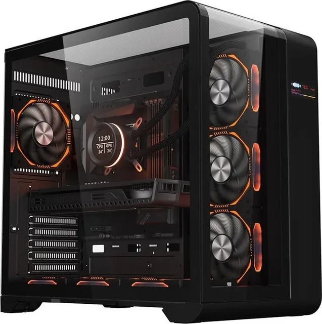 Carcasa 1stPLAYER RT7-BK, Mid Tower, Black