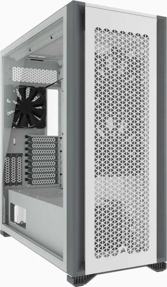 Carcasa Corsair 7000D Airflow, RGB, Full Tower, White