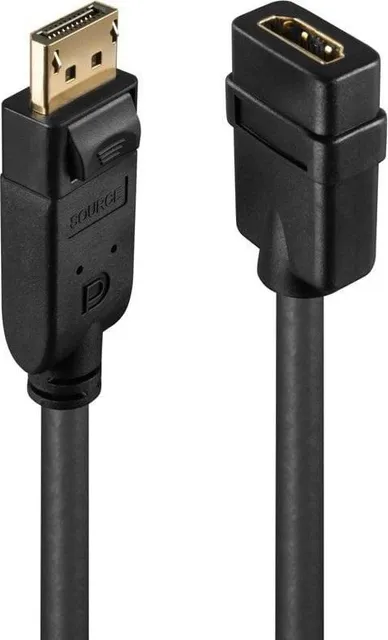 Adaptor Lindy LY-41005, DisplayPort 1.2 to HDMI 1.3, negru