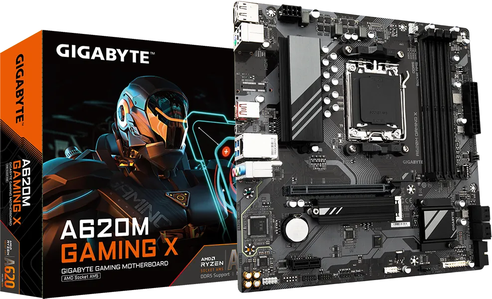 Placa de baza Gigabyte A620M Gaming X, Socket AM5, DDR5, Micro-ATX
