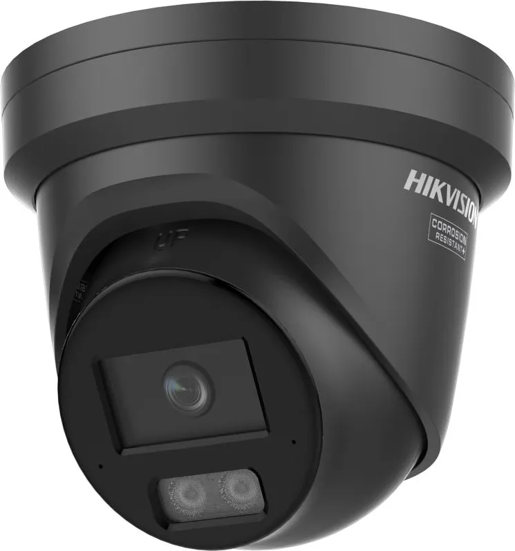 Camera de supraveghere IP Turret 4MP Hikvision DS-2CD2347G3- LI2UY(2.8MM)/BK, lentila fixa 2.8mm