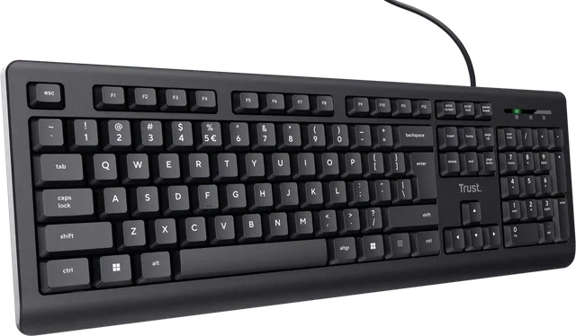 Tastatura Trust 24639, USB, Negru, EN US