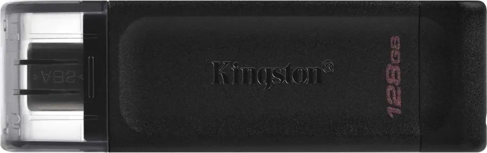 Memorie USB Kingston DataTraveler 70 128GB, USB 3.2, Negru