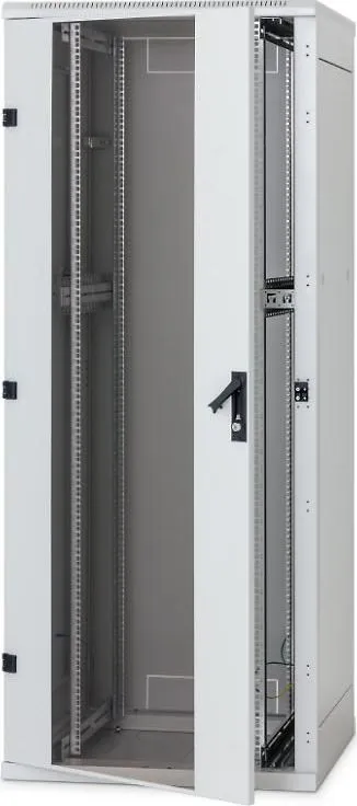 Rack de podea 19 Triton 15U 600x600mm usa fata sticla panouri laterale/spate detasabile sectiuni pentru