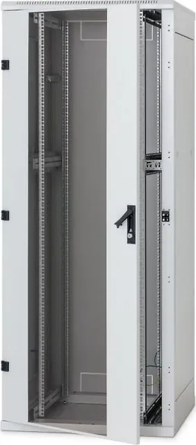 Rack de podea 19 Triton 15U 600x600mm usa fata sticla panouri laterale/spate detasabile sectiuni pentru