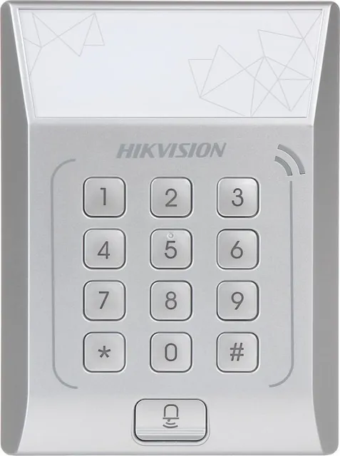 Cititor standalone cu tastatura si card de proximitate Hikvision, DS- K1T801M
