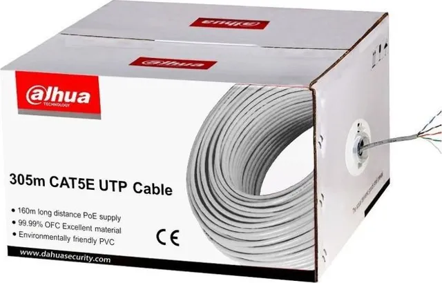 Cablu Dahua PFM920I-5EUN, U/UTP, 305 m, Negru