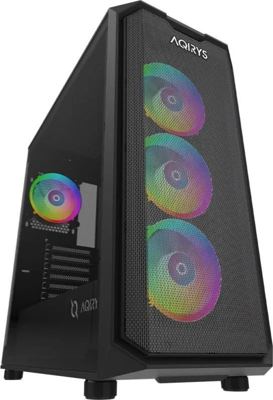 Carcasa Aqirys Wezen BK PRO, RGB, Mid Tower, Black