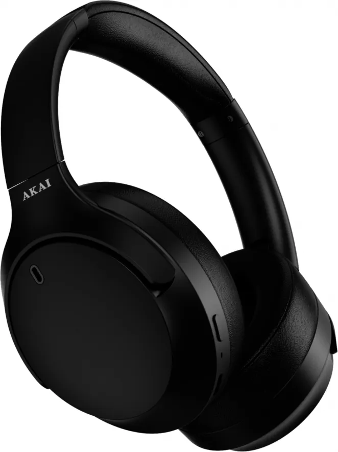 Casti Over-ear Akai BTH-P200ANC, Wireless, Noise Canceling, Negru