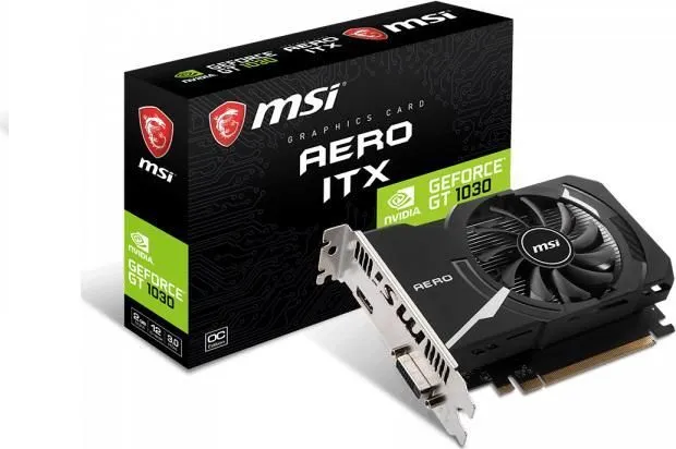 Placa video MSI GeForce GT 1030 AERO ITX 2GD4 OC, 2GB DDR4, 64-bit