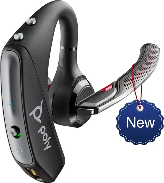 Casti In-ear Poly Voyager 5200, Wireless, Noise Canceling, Negru