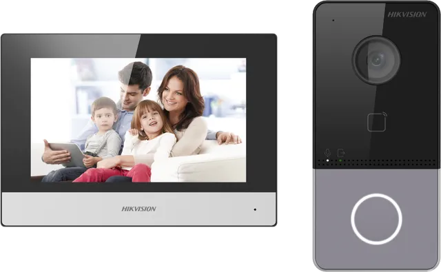 Kit videointercom IP Hikvision DS-KIS603-P(C) Flash 32 MB, memorie RAM 256MB