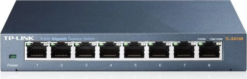 Switch TP-Link TL-SG108, 8 port, 10/100/1000 Mbps