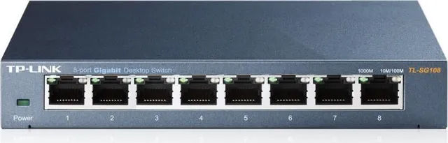 Switch TP-Link TL-SG108, 8 port, 10/100/1000 Mbps