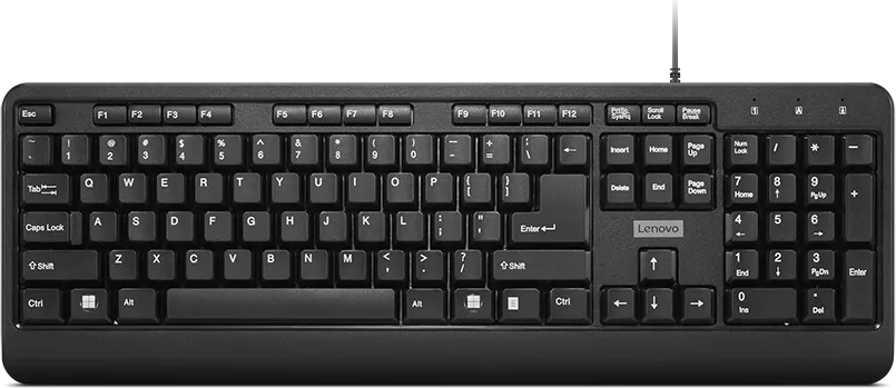 Tastatura Lenovo 160, USB, Negru, EN US