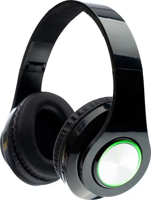 Casti Over-ear Spacer Crystal, Wireless, Negru