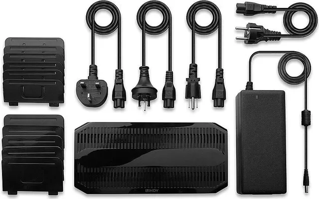 Hub USB Lindy 120W 10 Port USB Charging Station USB-A, 10 porturi, Negru