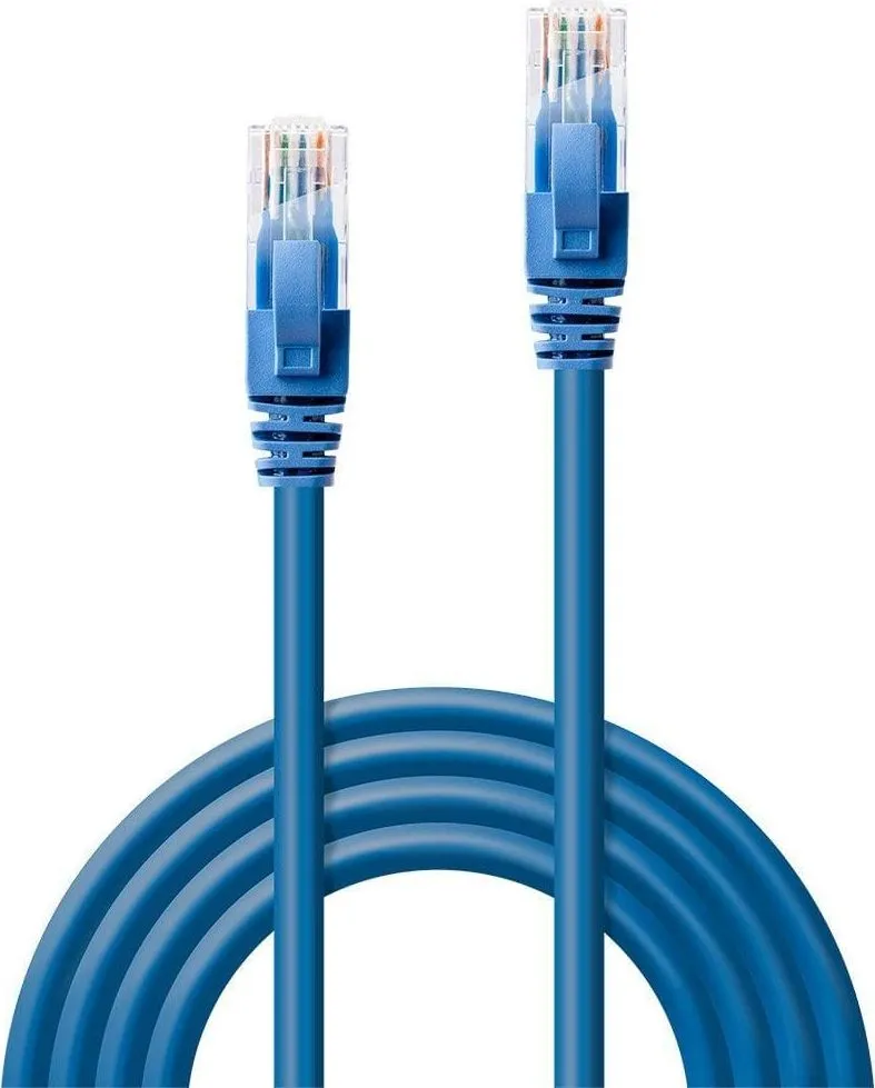 Cablu retea Lindy LY-48018, 2m Cat.6 U/UTP, Blue