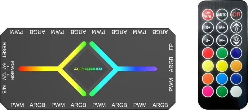 Fan controller Carcasa Alphagear Glimmer ARGB, RGB