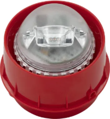 Sirena cu flash, adresabila, LED-uri de culoare rosie, lentila transparenta WSF-WR-RF, 18RF, 865Mhz-870Mhz