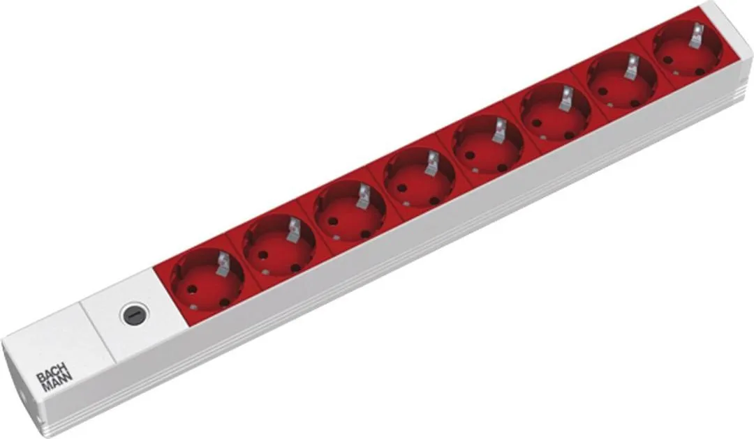 Bachmann IT PDU 8 x prize Schuko, in IEC C14 1U, impamantare, 16A/3600W, siguranta 10A, lungime cablu 2 metri