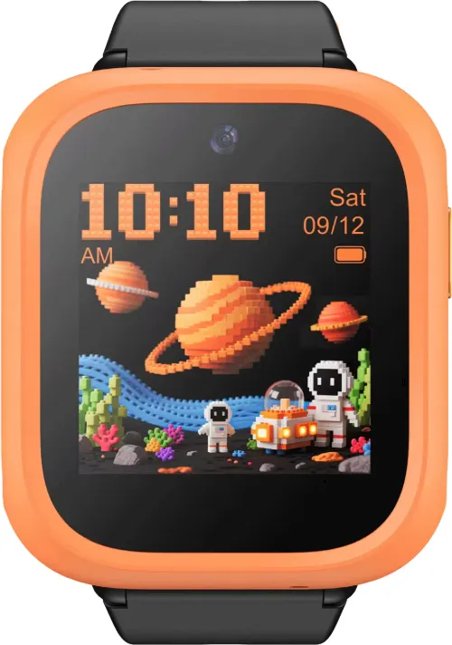 Ceas SmartWatch pentru copii TCL Kids Watch K5, 1.4", 4G, GPS, IP68, Camera 2MP, Dark Orange
