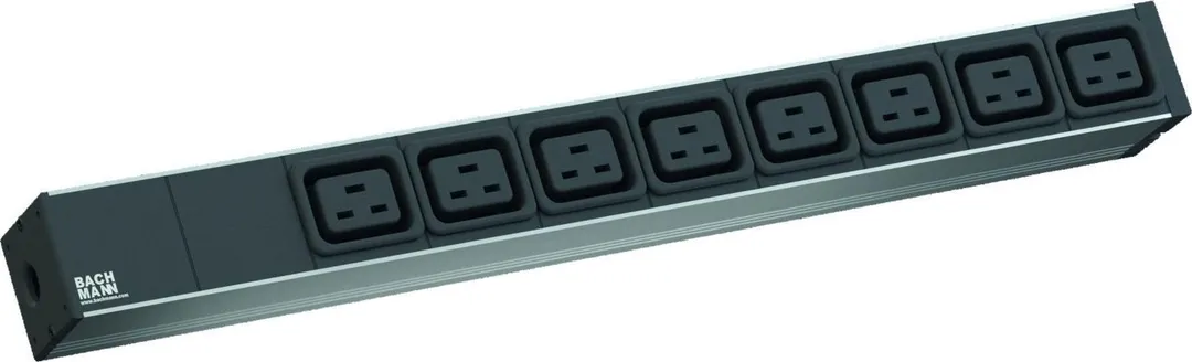 Bachmann prelungitor 19" 1HE 8xC19 cordon 2, 0 m C20, 0m C20, IT PDU Basic 1U (230V/ 50Hz)
