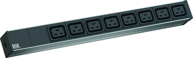 Bachmann prelungitor 19" 1HE 8xC19 cordon 2, 0 m C20, 0m C20, IT PDU Basic 1U (230V/ 50Hz)