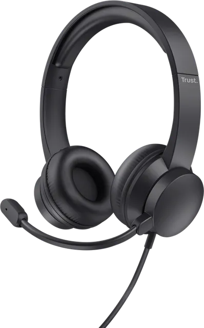 Casti Head-band Trust Ayda, Wired, negru