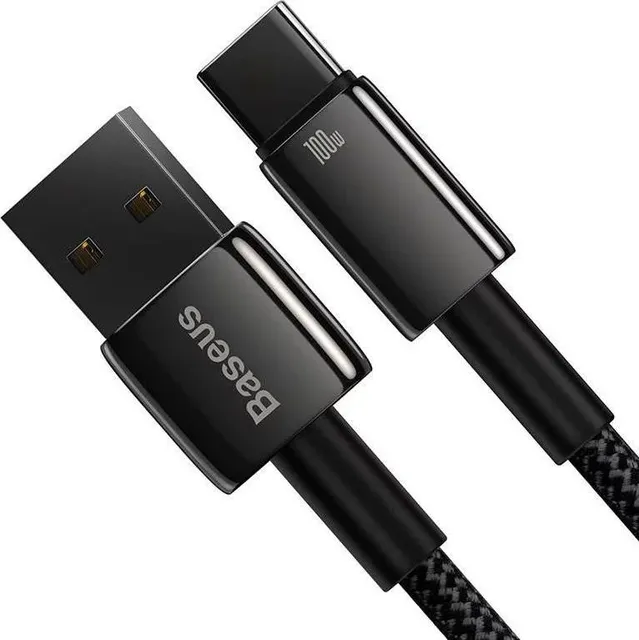 Cablu alimentare si date Baseus, Fast Charging Data Cable pt. smartphone, USB la USB Type-C (T), 100W, 480Mbps