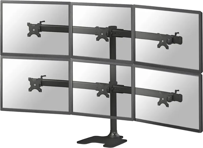 Suport 6 monitoare Neomounts FPMA-D700DD6, 10-27'', birou, VESA Maxim 100x100 mm