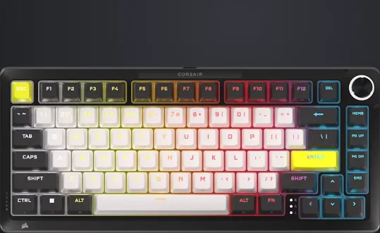 Tastatura Mecanica Gaming Corsair Makr Pro 75 Hall Effect, RGB, USB, Negru