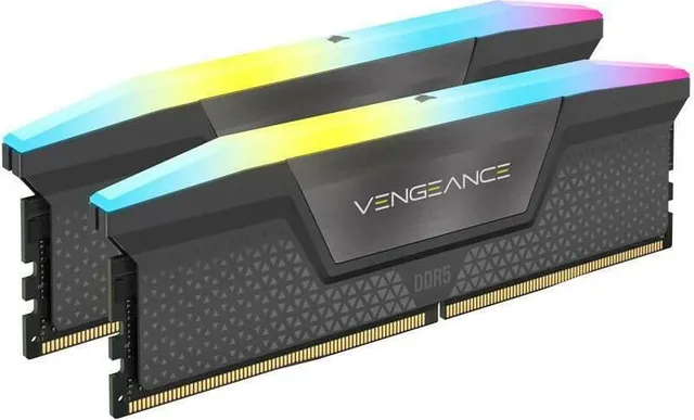 Memorie RAM Corsair, RGB, DIMM, DDR4, 32GB, 6000MHz, 1.4V, CL30, Kit of 2, Vengeance