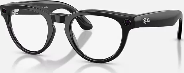 Ray-Ban Meta Headliner Gen 2 High Bridge FIT Shiny Black Graphite Green Transitions 50-23