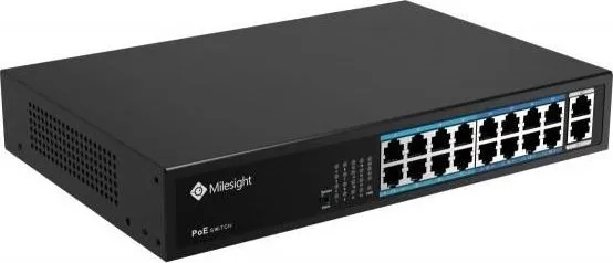 Switch Milesight MS-S0216-GL, 16 porturi, PoE