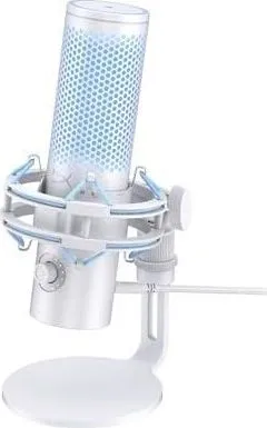 Microfon HyperX QuadCast 2 Frost, tip Condenser, USB, LED backlight, noise reduction