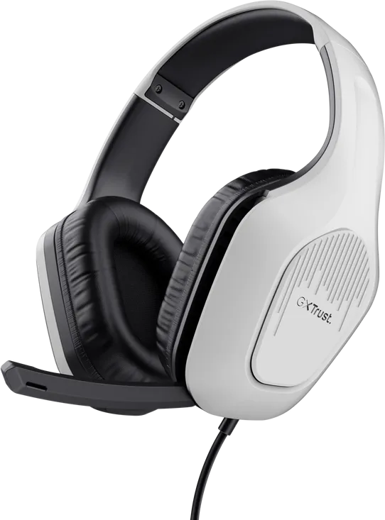 Casti Gaming Head-band Trust GXT 415W Zirox, Wired, Alb