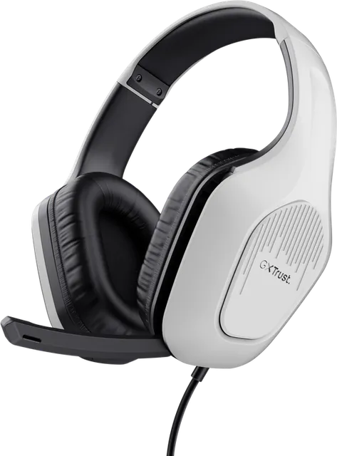 Casti Gaming Head-band Trust GXT 415W Zirox, Wired, Alb
