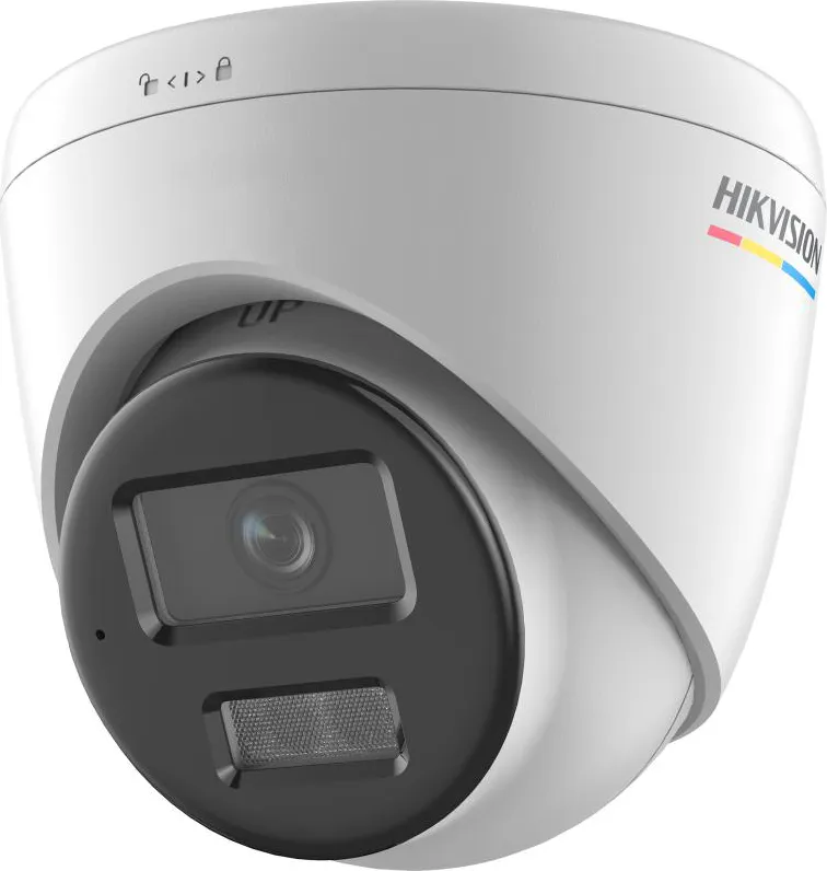 Camera de supraveghere IP Turret 2MP ColorVu Hikvision DS-2CD1327G2H- LIU(4MM), lentila fixa 4mm