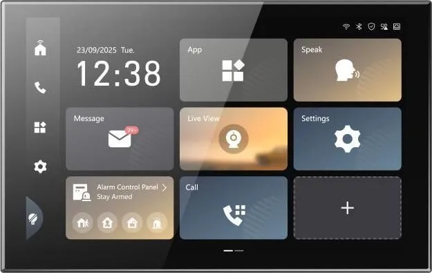 Monitor videointerfon color Hikvision DS-KH9570-WTE1/S, 10.1-inch colorful IPS touch screen