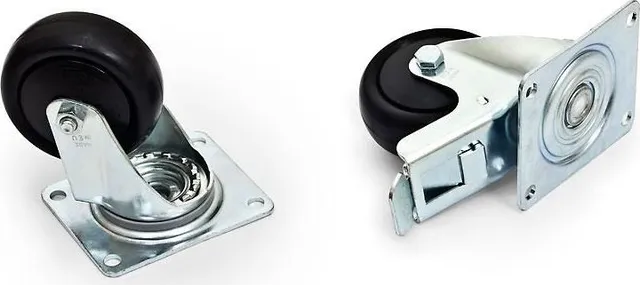 Set 4 roti Triton 2 roti cu frana, incarcare maxima 800kg