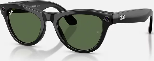 Ray-Ban Meta Skyler Gen 2 High Bridge Fit Shiny Black G-15 Green 52-20