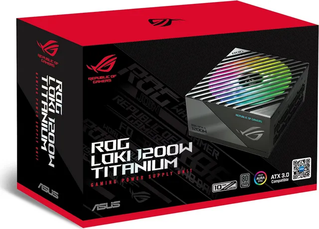 Sursa ASUS ROG LOKI, 80 PLUS Titanium, RGB, 1200W — Resigilat