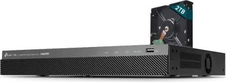 NVR PoE + HHD 2TB TP-Link VIGI 8 canale 2008H-8MP-2TB