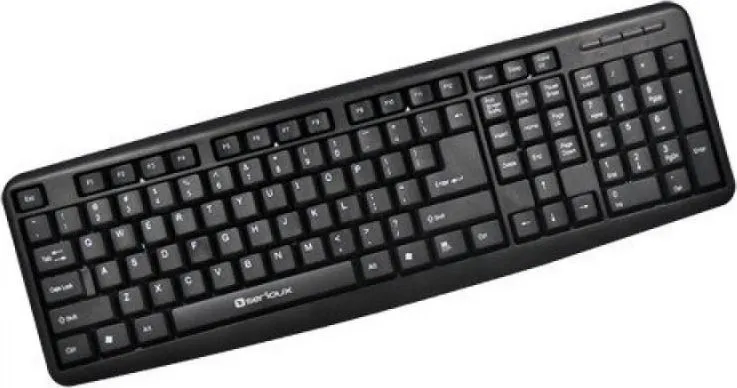 Tastatura Serioux 9400USB, cu fir, US layout, neagra, 104 taste, USB