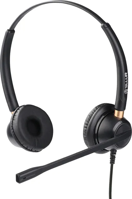 Casti Head-band Tellur Voice 520N, USB, Negru