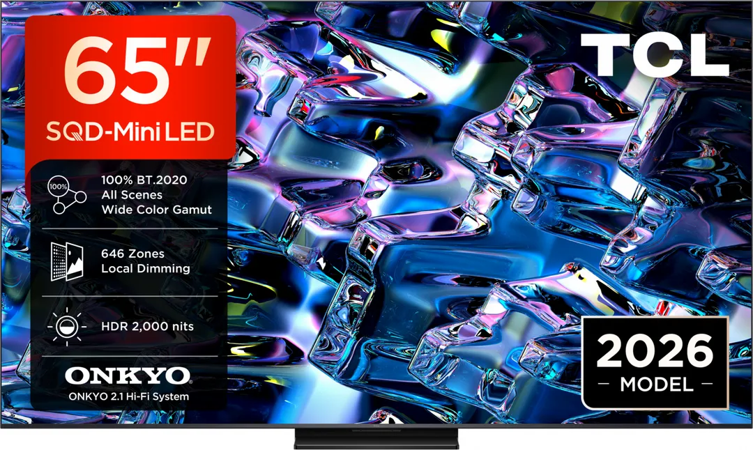 Televizor TCL SQD-MiniLED 65MSQLED80L, 164 cm, Smart Google TV, 4K, Onkyo (Model 2026)