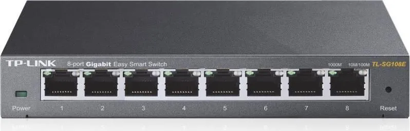 Switch TP-Link TL-SG108E, 8 port, 10/100/1000 Mbps